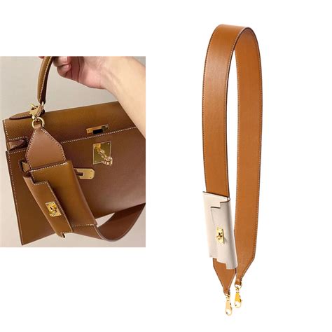 kelly leather shoulder strap